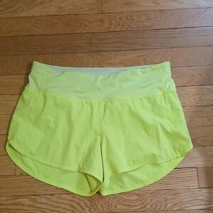 Lululemon Athletica Neon Yellow Athletic Shorts